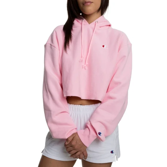 Champion Reverse Weave Cropped Cropped Hoodie Sweatshirt - Picture 2 of 10